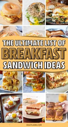 the ultimate list of breakfast sandwich ideas