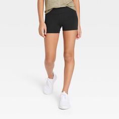 Girls' Core Tumble Shorts - All In Motion™ Black L : Target Cute Athletic Shorts, Fitted Shorts, Kids Activewear, All In Motion, Athletic Leggings, Cute Shorts, Blue Shorts, Moisture Wicking Fabric, Short Girls