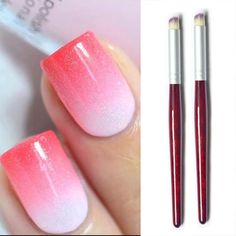 Womens Nail Art Gel Design Pen Painting Polish Brush Dotting Drawing Tools DIY Gradient Art, Nail Painting, Nail Drawing, Manicure Gel, Painting Brush, Nail Art Designs Diy, Gel Designs, Diy Nail Art, Gradient Nails