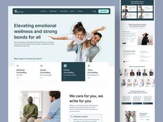 an image of a website design for a health and medical services company that is well designed