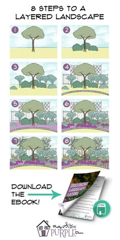 the instructions for how to draw a landscape