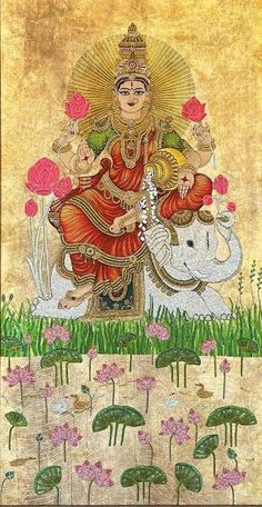 Ashta Lakshmi, Ganapati Bappa, Indian Traditional Paintings, Craft Painting, Art & Craft Paint, Durga Maa, Hindu God, Indian Traditional