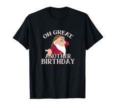 PRICES MAY VARY. Officially Licensed Disney Snow White and the Seven Dwarfs Apparel for Men, Women, Boys, and Girls; Disney Snow White Birthday T-Shirts; Disney Grumpy Birthday T- Shirts ; Disney Adult Birthday Shirts; Grumpy Birthday Shirts 22PRIN00058A-005 Lightweight, Classic fit, Double-needle sleeve and bottom hem Adult Birthday Shirts, Snow White Grumpy, Birthday Pose, Oh Great, Disney Adult, Snow White Birthday, Birthday T Shirts, Disney Snow White, Girls Disney