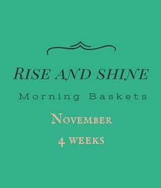 the rise and shine morning baskets logo