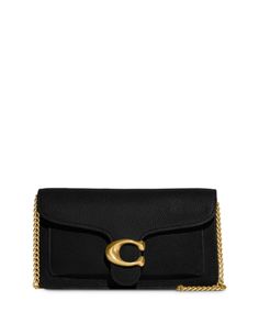 Coach Tabby Chain Small Leather Clutch Coach Tabby Chain Clutch, Tabby Chain Clutch, Coach Tabby, Dream Bags, Small Wallet, Cute Bags, Gold Leather, Designer Bags, Leather Clutch