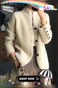 Stylish and Elegant Winter Jacket Classic Cardigan, Winter Cardigan, Beige Cardigan, Comfortable Room, Cardigan Fashion, Warm Coat, Cashmere Cardigan, Cozy Knits, Cup Size