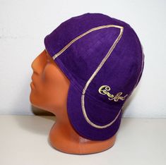 Welding Cap Pattern, Crown Royal Crafts, Real Crown, Crown Royal Quilt, Welding Hats, Crown Royal Bags, Welding Cap, Welding Caps, Purple Crown