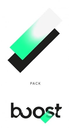 two different logos with the words'pack'in black and white, one is green