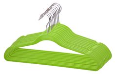 Home Basics 10-Piece Velvet Hanger, Green Storage Solutions Closet, Non Slip Hangers, Suit Hangers, Hanger Clips, Velvet Hangers, Little Red Dress, Velvet Clothes, Closet Accessories, Home Basics