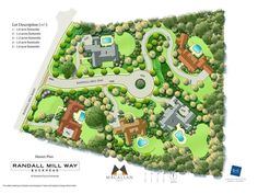 the site plan for an upcoming residential development at randal mill way, which is located in