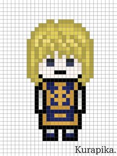 an image of a pixellated character with the name kurapika on it