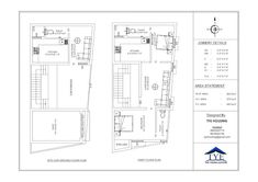 the floor plan for an apartment building with two floors and one room on each side