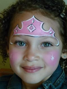 Face painting for kids: princess Princess Face Painting, Princess Face, Body Suit Tattoo