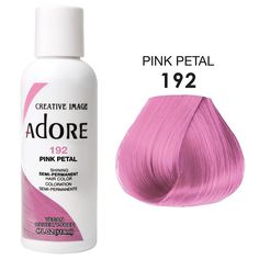 ADORE SEMI PERMANENT No Ammonia, No Peroxide, and No Alcohol. Adore’s exclusive formula offers a perfect blend of natural ingredients providing rich color, enhancing shine, and leaving hair soft and silky This product must not be used on eyebrows or eyelashes, as it may cause blindness. ABOUT THIS ITEM Vibrant Color Quick and Easy to use Made in USA Free of Alcohol, Peroxide, and Ammonia Vegan and Cruelty Free Pastel Pink Hair Dye, Adore Hair Dye, Pink Hair Dye, Pastel Pink Hair, Sephora Skin Care, Semi Permanent Hair Color, Soft Lavender, Hair Care Products Professional, Hair Color Pink