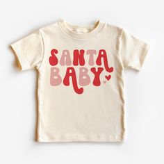 Santa Baby kids Christmas shirt, red santa Claus t shirt, baby claus tee, toddler infant christmas outfit,  Packaging:  The item will be folded and individually package into resealable clear poly bags. It will then be placed inside a box to be shipped to you. processing times: 5-7 days Material:  100 % cotton  Regular fit, midweight 180 gsm  preshrunk to minimise shrinkage Washing Instruction: Cold, gentle wash setting with like colours only Flip the shirt inside out before washing Do not tumble dry Do not use harsh detergents or bleach Do not dry clean Warm iron, inside out This shirt is made in Australia. Please check our shop for more T shirts. Please leave us a review to help our shop grow. Christmas Toddler Shirt, Kid Christmas Shirt, Toddler Christmas Shirts, Kids Christmas Shirts, Christmas Shirt, Baby Christmas Shirt, Toddler Christmas Shirt, Baby Puffs, Christmas Shirts For Kids