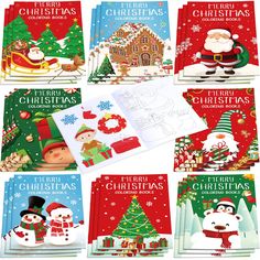 PRICES MAY VARY. Package Includes: Christmas themed mini coloring books that make for major fun, this set includes 24 books for coloring, 8 different cover patterns designs, 3 pieces for each kind, each xmas mini coloring book with 12 double sided printed pages waiting to be colored and brought to life; Our coloring books have a total of 112 cute Christmas patterns, coloring and drawing help cultivate children's creativity Rich in Content Patterns Design: mini coloring books for kids have variou Coloring Books Kids, Mini Coloring Book, Thanksgiving Coloring Book, Xmas Color, Christmas Goodie Bags, Bulk Party Favors, Farm Themed Birthday Party, Kids Party Favors, Party Goodies