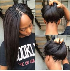 Pick and drop braids Micro Braids Styles, Attractive Hairstyles, Tree Braids Hairstyles, Brand Nubian, Xpression Hair, Tree Braids