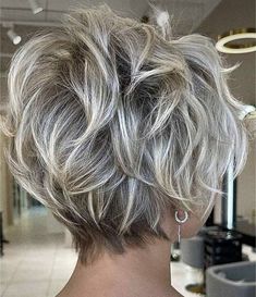 Short Stacked Hair, Long Pixie Cut, Stacked Hair, Short Silver Hair, Short Hair Images, Shaggy Short Hair, A Bob, Pixie Haircut For Thick Hair, Short Hair Trends