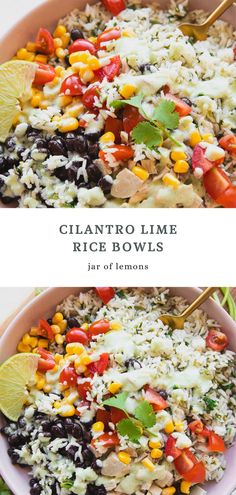 Cilantro lime rice served in a white bowl. Lime Cilantro Rice, Creamy Cilantro Lime Sauce, Cilantro Lime Rice Recipe, Lime Rice Recipes, Black Beans Corn, Cilantro Rice, Cilantro Lime Sauce