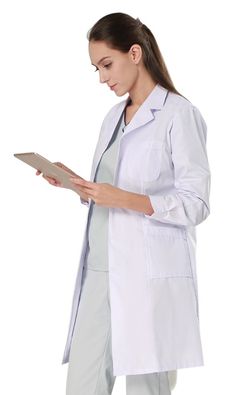 PRICES MAY VARY. Stylish and classic lab coat white lab coat Suitable for all Medical Professionals to include Doctors, Scientists, Dentists and Nurses. The Unisex Lab Coat is made from hardwearing polyester fabric with its' absorbent material. Offer the user limited protection against non-chemical spills and dust to clothing underneath. Used in a medical or laboratory environment for protection, or as a uniform. Popular for doctors, dentists, students, industrial workers etc.  Description

  1: Women's Lab Coat, Doctor Coat, White Lab Coat, Boutique Couture, Lab Coats, Women Nurse, White Lab, Safety Clothing, White Coat