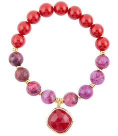 From Barse&#x2C; this bracelet features:Stretch bracelet Gold tone hardwareRed Shell Pearl and Agate stonesStretch&#x2C; no closureApprox. 2.5" diameter Imported. Bracelet Gold, Agate Stone, Dillard's, Stretch Bracelet, Stretch Bracelets, Agate, Jewelry Bracelets, Gold Bracelet, Jewelry Accessories