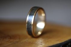 Bague en Or Jaune avec Météorite Dust, Alliances homme or, Alliances homme or jaune, Bague Mariage, Bagues Fiançailles, Bague de promesse, by AtelierdubonBouleau on Etsy Engagement Rings Canada, Ring Gold Engagement, Men Wedding Band, Wood Engagement Ring, Wedding Band Gold, Canadian Jewelry, Wooden Wedding Ring, Promise Rings For Couples, Rings Women