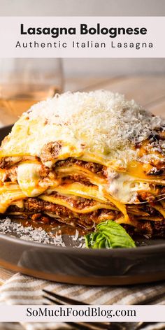 lasagna bolognzoe is an authentic italian lasagna recipe that's easy to make and delicious