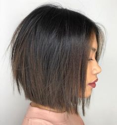 Short Bob Thick Hair Straight, Lob Haircut Fine Hair Brunette, A Line Bob Medium, Blonde Angled Bob, Bob Style Haircuts, Medium Bob Haircuts, Medium Bob Haircut, Brunette Bob