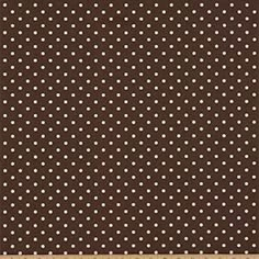 brown and white polka dot print fabric