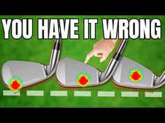 three different types of golf putters with the words you have it wrong on them