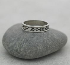 "This is a fun ring to wear if you like to fidget! I handcraft my designs individually from reclaimed solid sterling silver that is nickel free. Due to the process of how my spinner rings are made, I CANNOT ADD TEXT TO THE INSIDE of the ring band. How it's made When I'm making this ring I actually make two separate rings. Because the flower portion is made from a strip of metal, there is a visible solder seam. I try my best to make it as minimal as possible! This design is made of SOLID sterling Posey Ring, Band Rings Women, Soldered Jewelry, Rings Men, Soldering Jewelry, Vintage Fans, Fidget Rings, Meditation Rings, Rings Silver