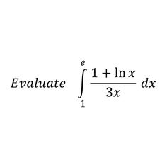 the formula for evaluate and 3x is shown in black on a white background