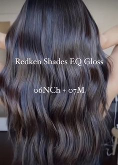 Shades Eq Cool Brown Formula, Mushroom Balayage Brunette Formula, Redken Mushroom Brown Formula, Chocolate Hair Color Formula, 7m Shades Eq, Shades Eq Formulas Brunettes, Cosmetology Education, Dimensional Brown