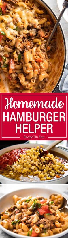 this homemade hamburger helper recipe is the perfect way to use up leftover hamburgers