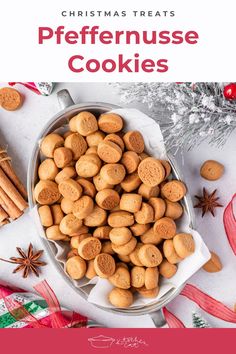 christmas treats with text overlay that reads, christmas treats prefernuse cookies