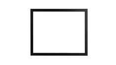 an empty black frame on a white background