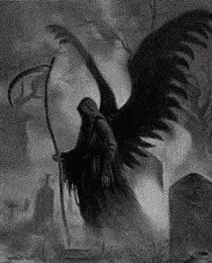 a black and white photo of a woman with wings on her back in the air