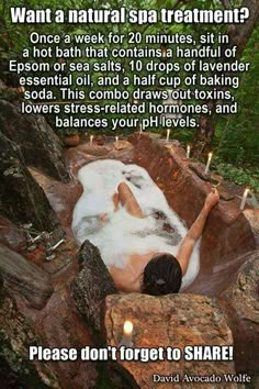 Bath Detox, Natural Spa, Home Spa Treatments, Diy Spa, Natural Health Remedies, Home Spa, Health And Beauty Tips, Spa Treatments, Beauty Treatments