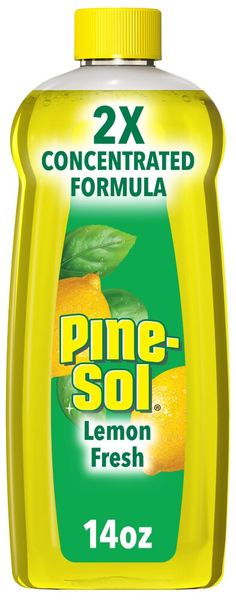 a bottle of pine - soi lemon fresh liquid