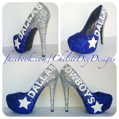 Muses Shoes, Silver Ombre, Dallas Cowboys Football, Military Ball