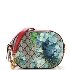 These Are Professional Pictures Of The Actual Item Offered By Rebag. Condition: Great. Odor In Interior. Creasing On Shoulder Pad, Light Scuffs On Exterior, Wear And Marks In Interior, Scratches On Hardware. Accessories: No Accessories Measurements: Height 6", Width 8", Depth 2", Strap Drop 21" Designer: Gucci Model: Chain Crossbody Bag Blooms Print Gg Coated Canvas Mini Exterior Material: Canvas Coated, Leather Exterior Color: Blue, Red Interior Material: Microfiber Interior Color: Neutral Hard Blue Red Interior, Gucci Chain, Mini Blue, Gucci Model, Gucci Models, Red Interior, Chain Crossbody Bag, Red Interiors, Professional Pictures