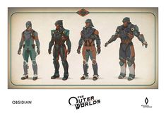 the outer world's character sheet for an upcoming video game