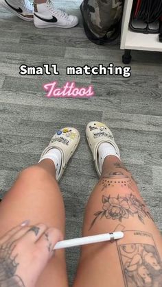 Small Matching Tattoos, Cute Simple Tattoos, Best Friend Couples