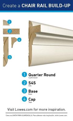 an info sheet describing how to install the stair rail build - up for your home