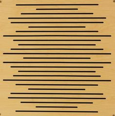 a wooden panel with black lines on it