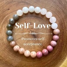 Self Love manifest bracelet to manifest all you want into your life. Using the power of Chakra. Spiritual Bracelets, Healing Gemstone Bracelets, Lucky Bracelet, Healing Crystal Jewelry, Stil Elegant, Love Bracelet, Natural Stone Jewelry, Mala Bracelet, Natural Stone Bracelets