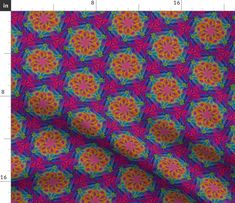 an image of a colorful pattern on fabric