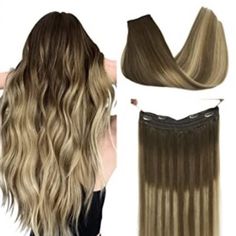 Walnut Brown To Ash Brown And Bleach Blonde 18 Inch 95g No Tape Or Chemicals To Injure Your Hair, With Hidden Transparent Wire, Can Blend Perfectly With Your Hair Color. No Tangle, No Shedding, Silky Straight And Soft. Wire Hair Extensions Real Human Hair Can Be Washed, Strengthened, Curled, Dyed, Permed Etc. 2.The Easiest And Quickest Installation Way - Add Hair Volume Only In 5 Minutes-- With The Adjustable Wire, Doores Wire Hair Extensions Can Achieve The Fastest Installation. Even A Novice C Brown To Honey Blonde, Real Hair Extensions, Natural Hair Extensions, Real Human Hair Extensions, Halo Hair Extensions, Human Hair Clip Ins, Hairpieces For Women, Halo Hair, Remy Hair Extensions