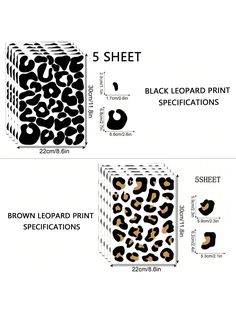 an image of a box with leopard print on the side and black leopard print on the back