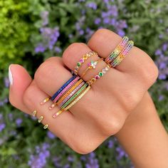 Colored Stone Earrings, Cristal Rings, Adinas Jewels, Rainbow Accessories, Summer Fashion Women, Accessories Bag, Rings Fashion, Classy Jewelry